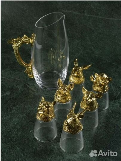 Подарочный набор новый, рюмки перевёртыши
