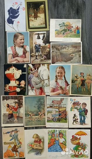 Открытки и календарики СССР и ГДР. 1900-70 гг