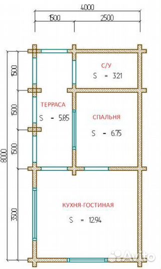 Дом 4х7 из бревна