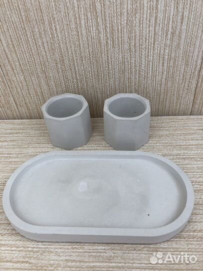 Набор из гипса, 3 предмета