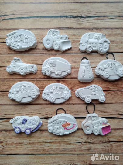 Готовые фигурки гипсовые для раскрашивания машинки