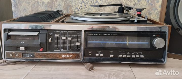 Проигрыватель Sony HP-319, 1975г. Акустика Sony
