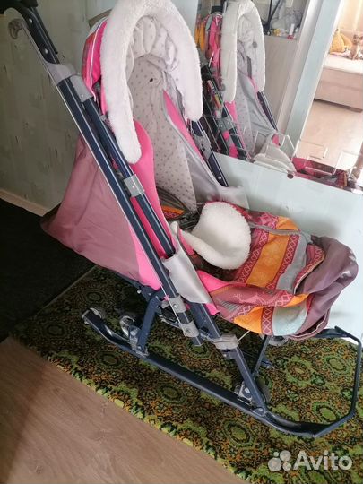 Детские санки коляска Ника 7-2