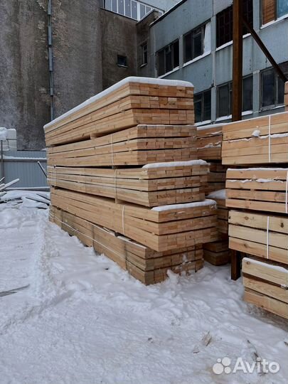 Доска обрезная 40х100х6000мм