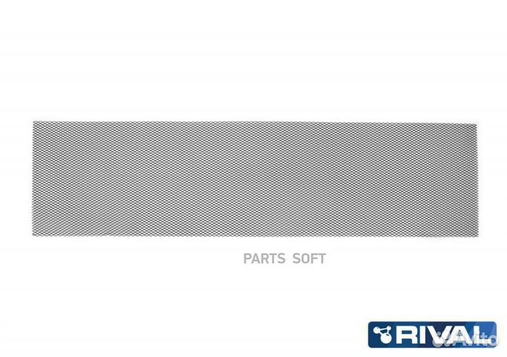 Rival indiv.ZS.1001.1 Индивидуальная защитная сетка радиатора 1000х250 R10 Alu черная (1 шт.)