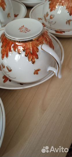 Чайный сервиз дулево СССР и чайные пары Вербилки
