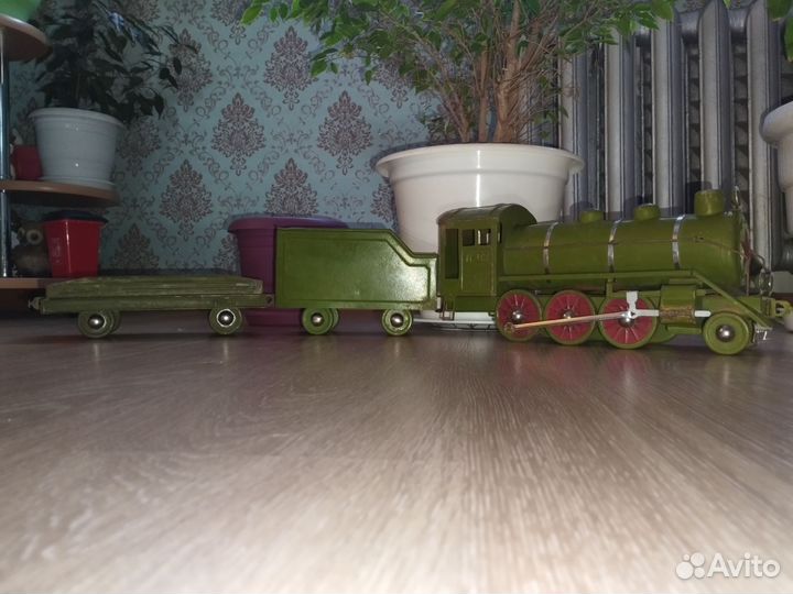 Игрушки СССР машинки. Паравоз нтмк