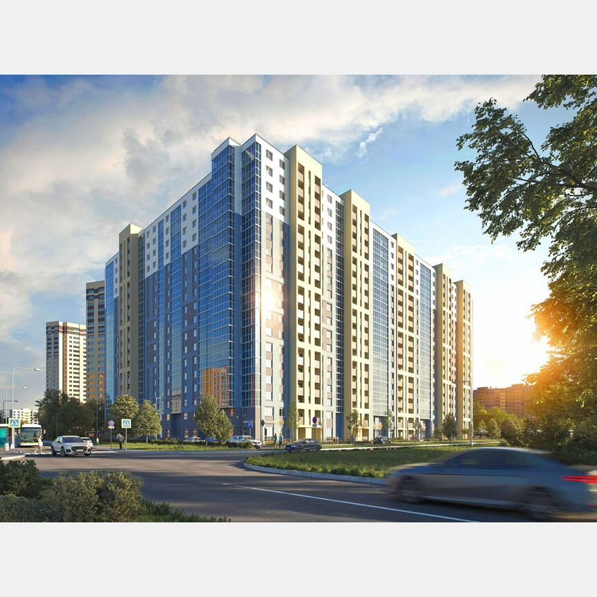 2-к. квартира, 62,1 м², 13/19 эт.
