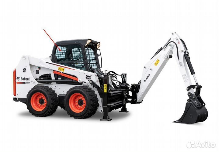 Стекло боковое правое на мини погрузчик Bobcat