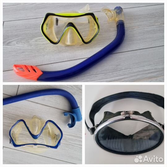 Маска для подводного плавания,ласты