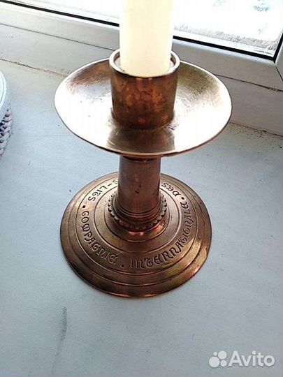 Бронзовый подсвечник:Франция-1900г