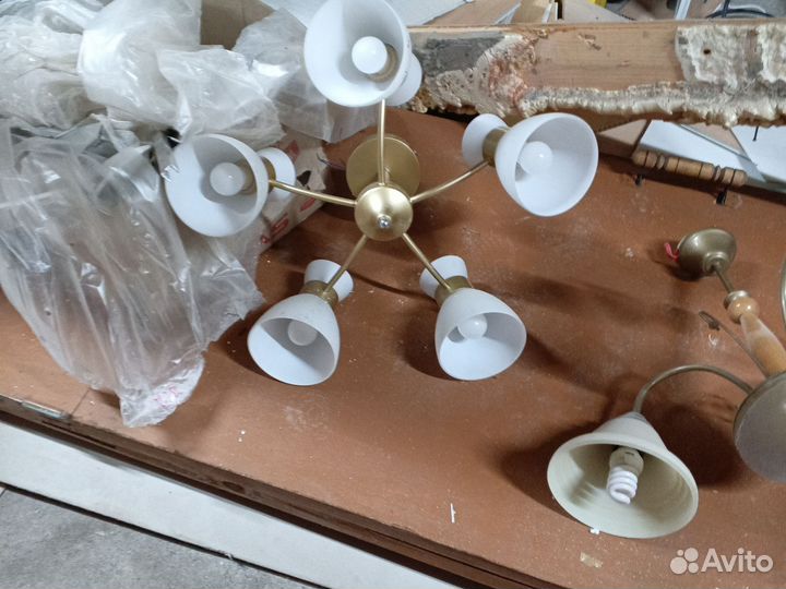 Люстра потолочная бу