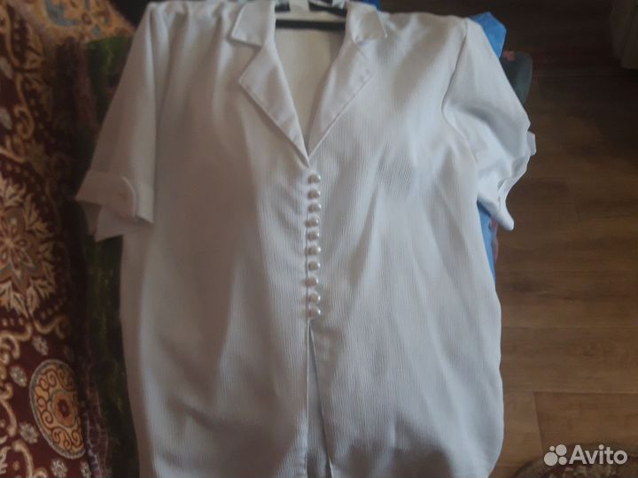Блузка женская 52 54 белая