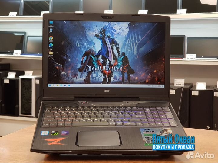 Игровой ноутбук ZET gaming, Core i5-8300H, GTX