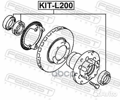 Подшипник ступ.mitsubishi L200/L300/pajero 82