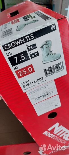 Сноубордические ботинки nitro crown tls