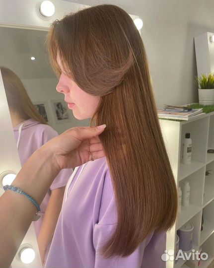 Кератиновое выпрямление волос, уход для волос