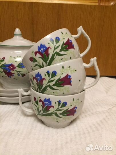 Сервиз чайный Вербилки,сервиз кофейный зик