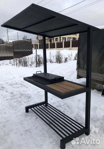 Мангал с крышей