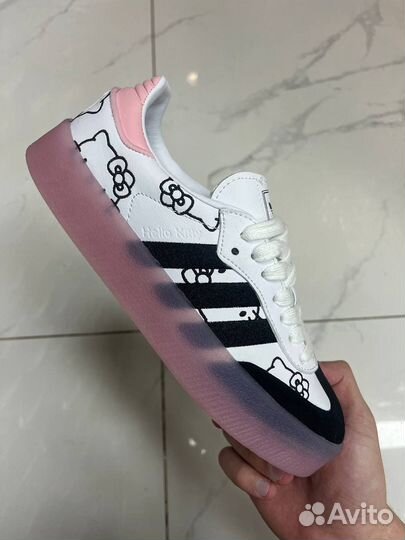 Кроссовки женские Adidas samba hello kitty