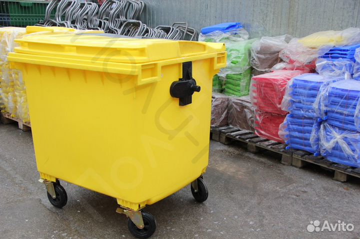 Бак пластиковый мусорный 1100л R1848