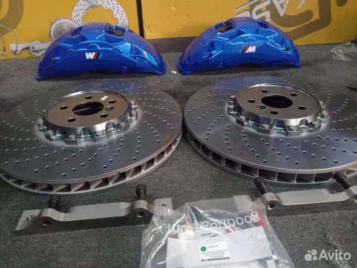 Комплект тормозов akebono 10 поршней vag bmw