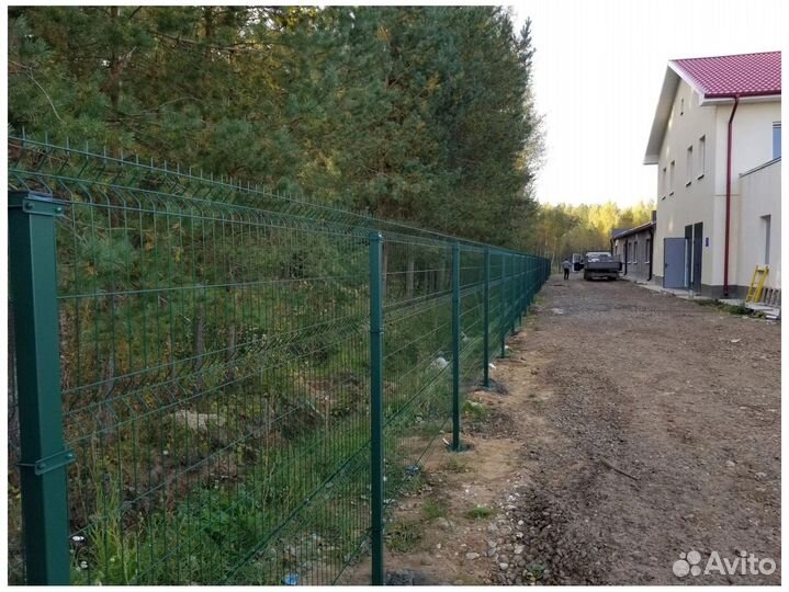 Забор 3Д сетка, 3D панель, секция ограждения