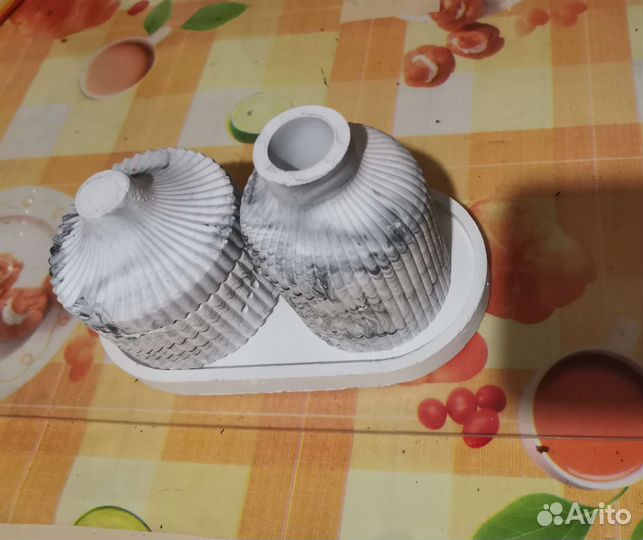 Шкатулка подсвечник подставка из гипса