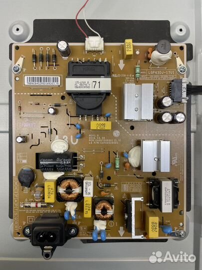 Телевизор lg 43uk6300plb на з/ч