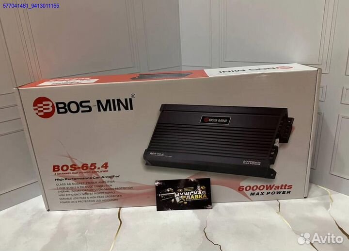 Новый усилитель BOS mini BOS-65.4 6000W