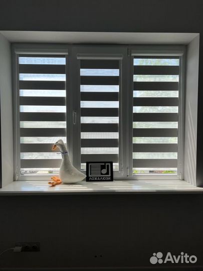 Рулонные шторы день ночь зебра B3645-H4306