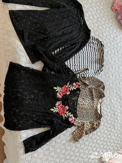 Женские вещи пакетом xs-s (много)