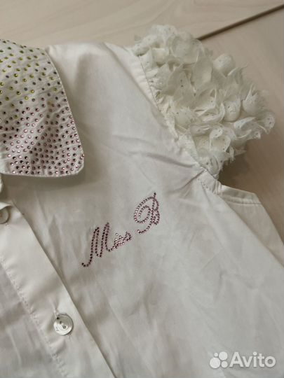 Школьная блуза Blumarine с коротким рукавом