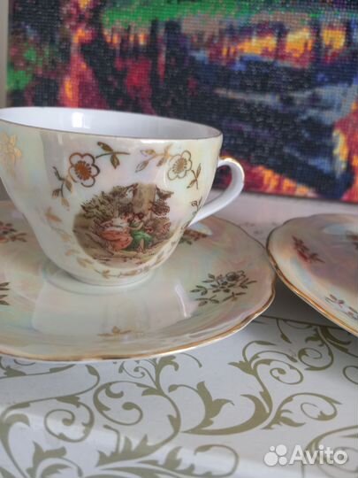 Чайные пары немецкого сервиза Мадонна