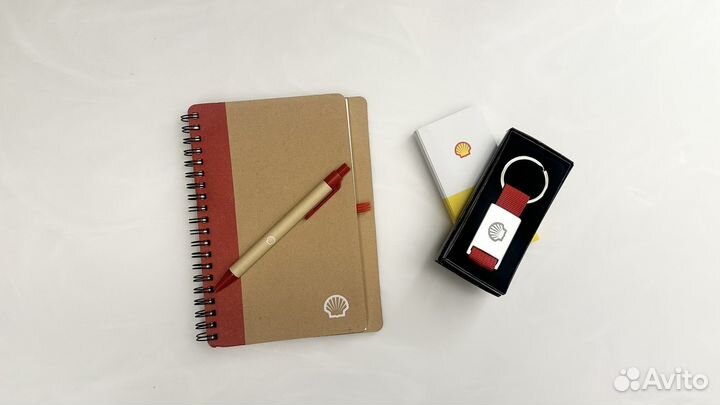 Брелок блокнот с ручкой Shell