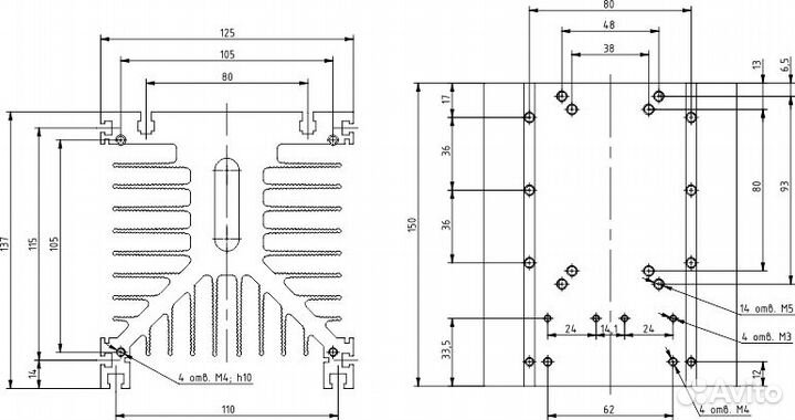 Радиатор охлаждения kippribor ртр038