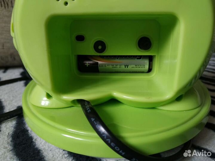 Лампа настольная,с часами