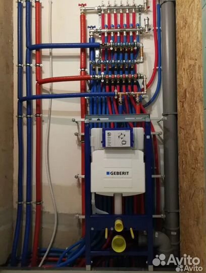 Монтаж водоснабжения,Отопления и теплого пола