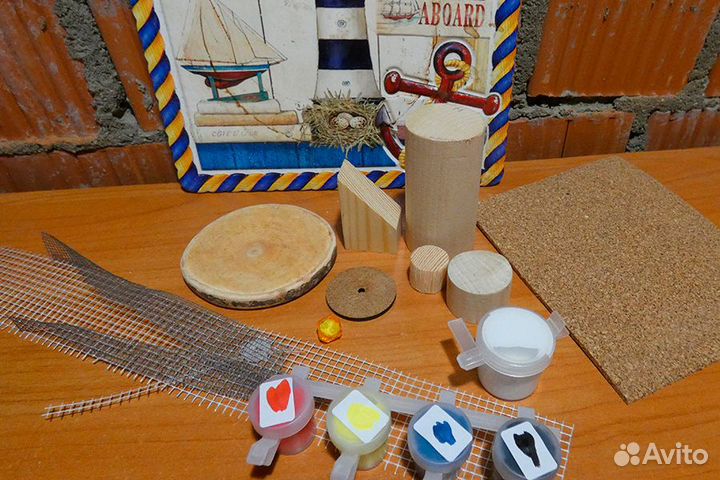 Заготовка для творчества: домик с маяком на спиле