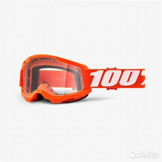 Очки 100 Strata 2 Goggle Orange / Clear Lens