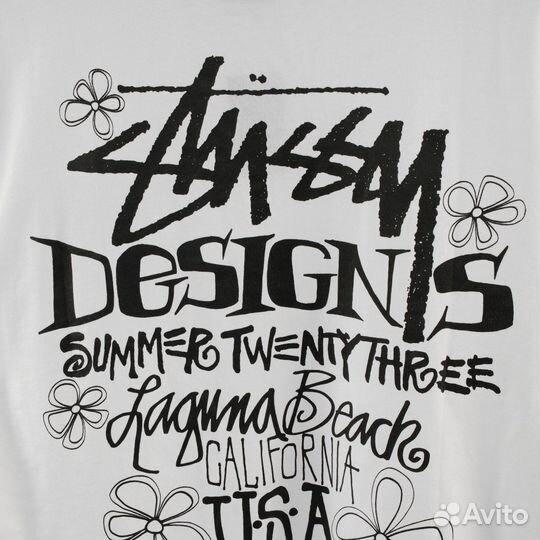 Футболка stussy белая