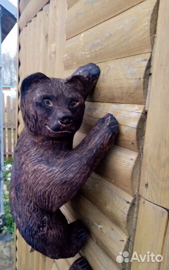 Медведь Лиса из дерева. Цены в тексте