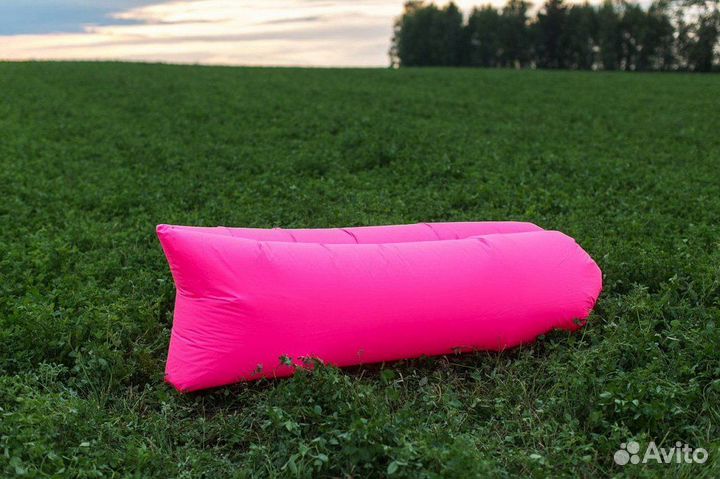 Надувной лежак AirPuf Розовый