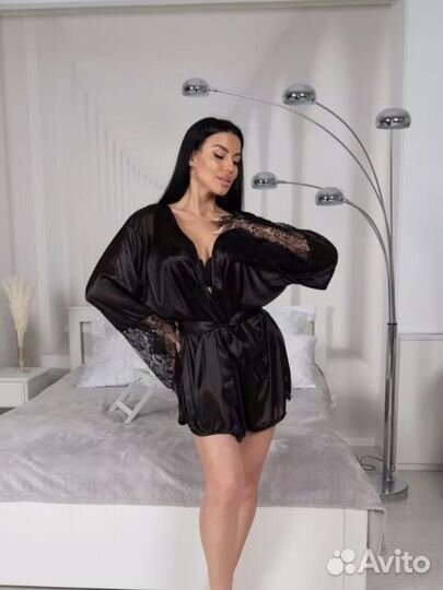 Халат шелковый