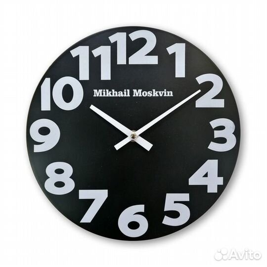 Часы настенные 260.2.1 D260мм черный мдф