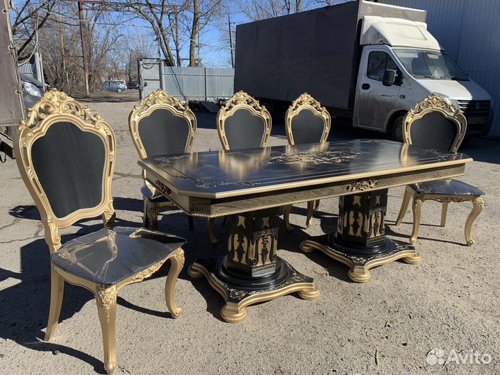 Стол и стулья Люкс