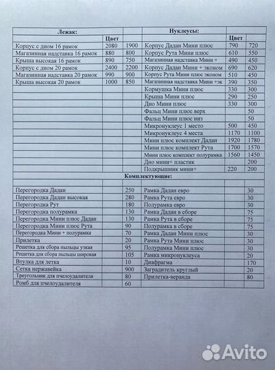 Улей 12 рамок 1 дадан 2 магазина (без покраски)