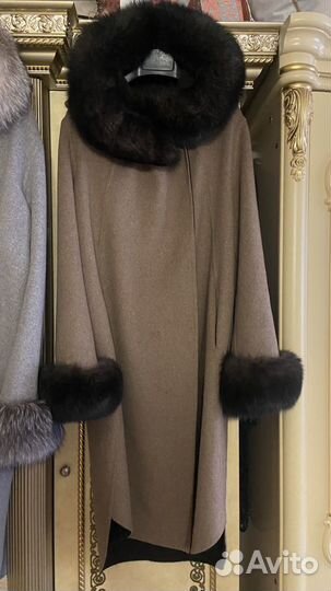 Пальто из шерсти альпаки