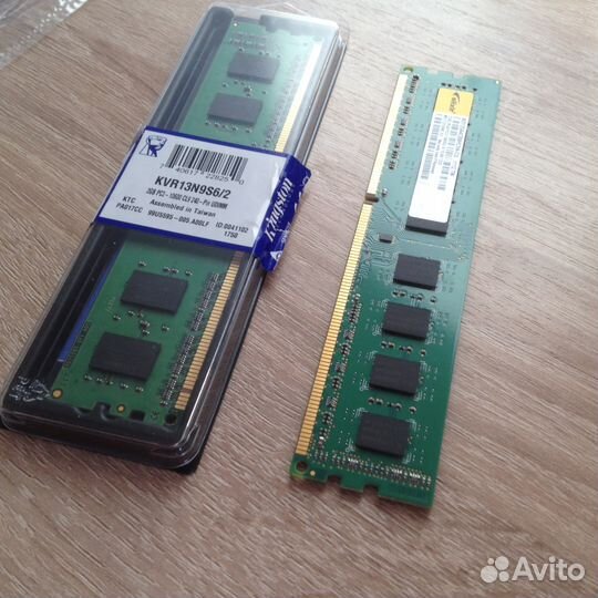 Модули памяти-2 шт.(б/у+новый) по 2 гб
