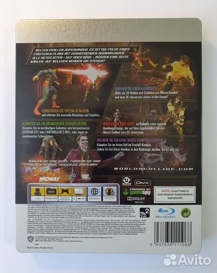 PS3. Mortal Kombat vs DC Universe Steelbook (+чек)